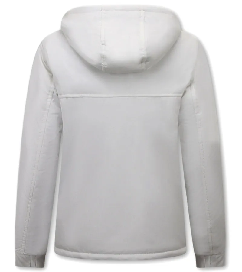 ANORAK CHAQUETONES MUJER  8692  BL;ANCO